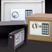 간이 미니 작은 돈 금고통 개인 금고 비상금 귀중품 보관함 돈통 차량 가정용 디지털 소형 개인용, 블랙