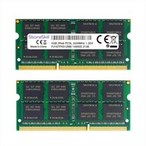 StoreSkill 메모리 램 노트북 메모리용 DDR3 DDR3L 204 핀 Sodimm 8GB 2GB 1333MHz 1600MHz, DDR3L 4GB 1600 135V