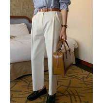 [2Color코디정석]클래식 핀턱 일자 팬츠