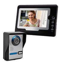 현관인터폰 비디오폰 현관비디오폰 도어폰 인터폰 현관카메라 아파트 Yobang 보안 비디오 도어 인터콤 출입 시스템 키트 초인종 전화 방수 IR 카메라 홈 빌라 건물 아파트용, 4.D KIT