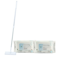 선우랜드 막대걸레 표준형 2단청소기 + 청소포 3p + 베이킹소다 물걸레청소포 60p, 5세트