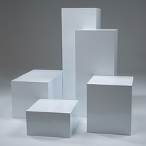 렌탈 셀프 스튜디오 촬영 소품 사각형 육면체 의자, 매트 블랙 35x35x20