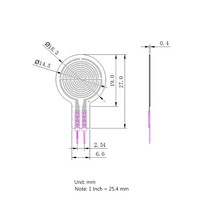 다기능 압력 센서 P82D 힘 유연한 박막, 한개옵션0