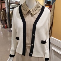 BCBG 비씨비지 봄23 비발디 컬러배색 가디건 B3A1K204