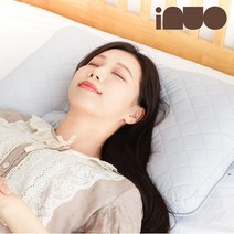 아이누오 부자 기능성 호텔 베개 + 커버 세트, 아이누오 부자베개, 그레이