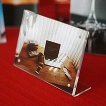 자석액자 L자 가로 128x90mm 메뉴판 디스플레이 pop 명패 명판 가격표 DP