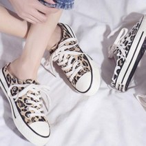 스니커즈뮬 여성단화 캔버스화 슬립온 레오파드 호피 ZG9001