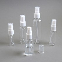 [아이디몬] 스프레이 공병 투명 플라스틱 휴대용 화장품 향수 오일 물감 용기, 30ml, 1개