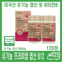 미국산 유기농 프리미엄 엽산b2 180정 내츄럴플러스 600ug 오가닉 엽산, 내츄럴플러스 유기농 프리미엄 엽산 120정, 1개