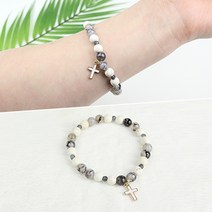 JStrading 천연 원석 팔찌 만들기 BC 재료 세트 31종 DIY 패키지, 1개, BC-29 회색도시