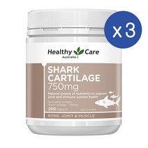 호주 헬시케어 Healthy Care Shark Cartilage 상어연골 750mg 200정