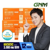 GNM자연의품격 [총 12개월분] GNM 메가 비타민C 3000 90포 X 4박스 / 비타민씨 분말 가루, 270g, 4개