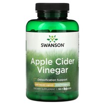 스완슨 사과 애플 사이다 비니거 625mg 180캡슐, 1개, 기본