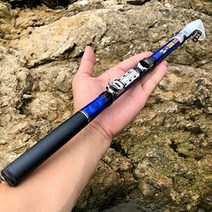 Ghotda 망원경 바위 낚싯대 탄소 섬유 낚싯대 휴대용 vara de pesca 3.0m2.7m2.4m2.1m1.8m1.5m, 푸른, 2.7m