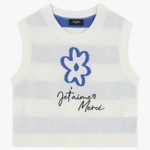 [셀덴] 크롭 니트 조끼 EDVK23S53