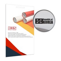 HEXIS 태극기 주유구 데칼 스티커 2장, 1개, 핑크유광