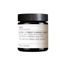 Evolve Organic Beauty 효소 + 비타민 C 클렌저 파우더 소량 비건 클린 뷰티 (68g(2.4온스) 70ml
