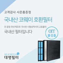 [대명필터] 국내산 코웨이 AP-1519M 필터 AP-1516D, 상세 설명 참조