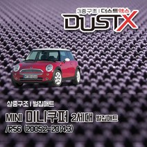 미니 확장형 벌집매트 쿠퍼 2세대 /R56 카매트 발매트 바닥 시트 발판 깔판 차량용 차량 자동차 매트 실내 메트, 미니 [2세대] (2005.2~2014.3), 1열+2열
