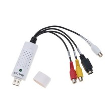 비디오테이프usb변환 화질개선 초고화질 kebidu usb 2.0 to rca 케이블 어댑터 변환기 오디오 비디오 캡처 카드 어댑터 pc 케이블 tv dvd vhs device, 하얀색