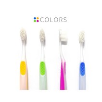 탄력있는 항균 부드러운 미세모 은나노 칫솔4p 1곽 이가시린 잇몸약한 중년남성용 요양원, 1개, 낱개