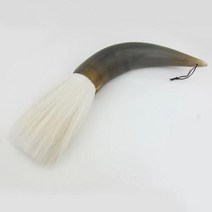 문방사우 필방 바림 붓 가정과 정원 데코 인테리어 디자인 골동품 가정 서예 브러시, 하얀