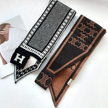 2개세트 고리 니트 양면 목도리