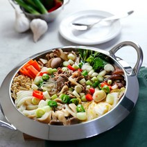 류수영 전골냄비 스텐 통3중 불고기 부대찌개 인덕션 24cm, 궁중전골냄비-24cm