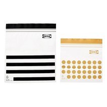[당일출고] 이케아 이스타드 블랙 옐로우 중형 60P + 소형 60P 2세트 총 120P