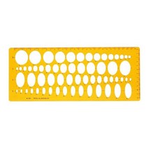 * 무배)코링 템플레이트타원정규 327x130mm, 단일상품(WLA5021)