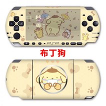 「아이디어 」PSP3000 PSP2000 스티커1000쿠로미 필름바디 스크럽 보호필름 부착기 컬러 필름 게임 캐릭터, PSP1000 푸딩도그스티커+크리스