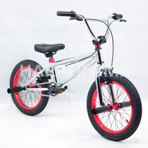 비엠엑스 BMX 자전거 16인치 묘기자전거 입문 고급 로드 바이크, 빨간색 도금