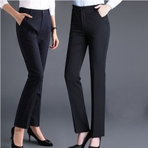 춘게엘 (S~4XL)여름 여성 정장바지 스판 일자핏 여성 캐주얼 긴바지 g005-611