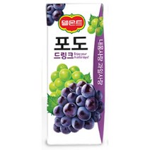 칠성 탕비실 손님대접 가족간식 델몬트 드링크 포도 주스 과즙음료 과일주스 생과일 190ML 48개, 29세트