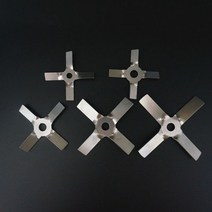 실험실 스테인레스 스틸 직경 40mm ~ 100mm 4 블레이드 프로펠러 실험실 교반기 믹서 블렌더 기계 용 크로, 10 8cm-8mm press down