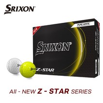던롭코리아 23년 스릭슨 Z-star 골프공 3피스 화이트 옐로우 zstar, zx화이트