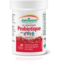 Jamieson Chewable Probiotic for Kids 자미에슨 츄어블 프로바이오틱 50억유산균 키즈 체리향 60태블릿 1개