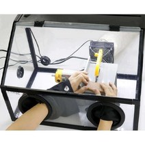 도색부스 프라모델 스프레이부스 에어브러쉬, 2. 3mm 방진 상자 + 팬