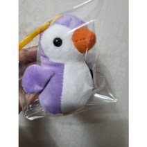 키링 귀여운 곰인형 펭귄 토끼 인형 곰돌이, 펭귄보라색
