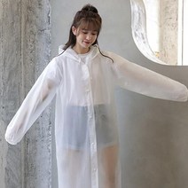 자체제작 우의 남녀공용 EVA 고급 레인코트 다회용 우비 쇼핑백, 옐로우