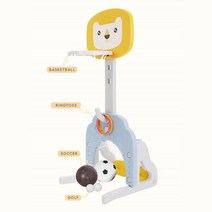 감각적인 디자인 유아용 옐로 실내농구대 어린이농구