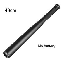 디아멍배트 사회인야구배트 xiaomi 슈퍼 밝은 led 손전등 야구 방망이 방수 배턴, 49cm, 검은색, 아아