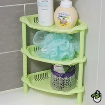 살림도우미 자취 꿀템 욕실 구석 틈새 코너 선반 수납장, 제품선택, 사각 - 화이트