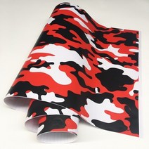 자동차 필름 스티커 호환 디지털 우드랜드 그린 camo camouflage 사막 비닐 diy car wraps foil graffiti camouflage viny film, 레드 블랙, 10cmx100cm