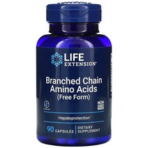 미국 라이프익스텐션 BCAA 류신 분지쇄 아미노산 운동 트레이닝 머슬보존 90베지캡슐