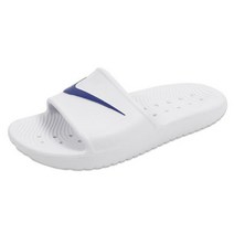 정품 국내배송 나이키 카와 샤워 남자 여자 슬리퍼 화이트블루 832528-100