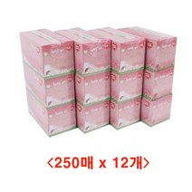 (디앤티) 각티슈 홍보용 판촉물 곽휴지 250매X12개