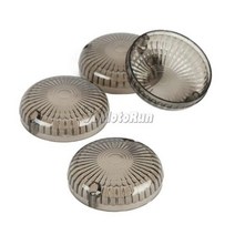 전면/후면 방향 지시등 렌즈 야마하 V-맥스로드 스타 V-스타 XVS 650 1100 1300 비라고 로얄 스타용 4 개, 4X Smoke lens