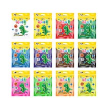아모스 아이폼 클레이 파우치 10p, 노랑, 50g