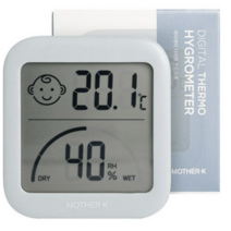 마더케이 디지털 온습도계, 스카이블루 색상, 3개